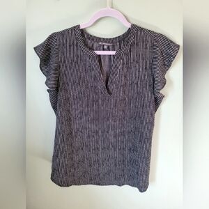 Adrianna Papell striped lightweight top Medium